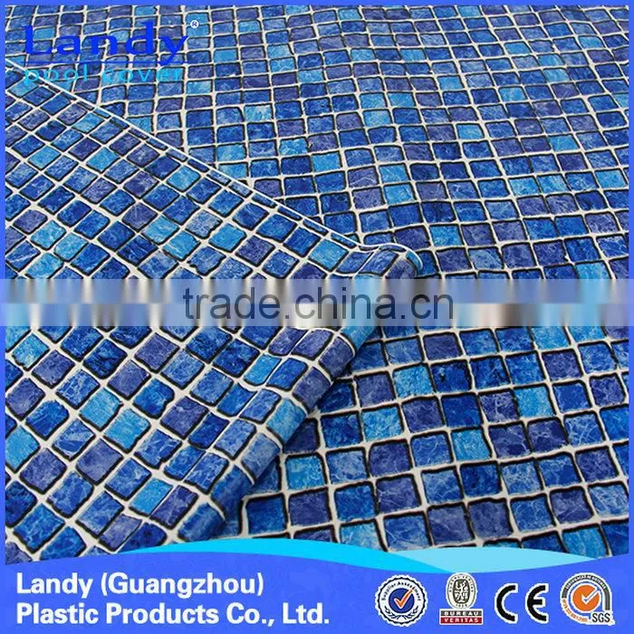 Simple pvc vinyl plastic plaid swimming pool liner