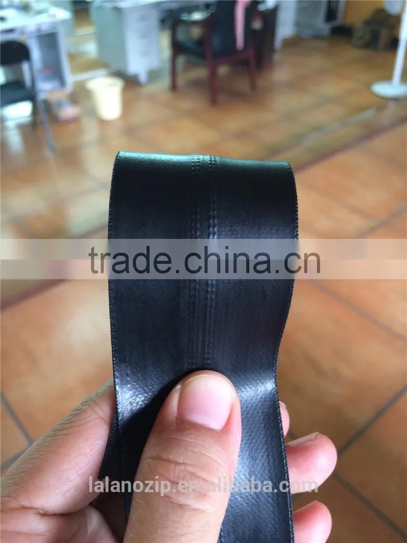 hotmelt welded splashwaterproof TPU-coated #8 nylon zipper chain for trolley bags and suitcase