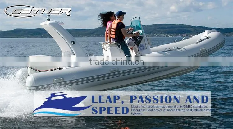 Gather High Quality Commercial outdoor fanny water sports luxury rib boat