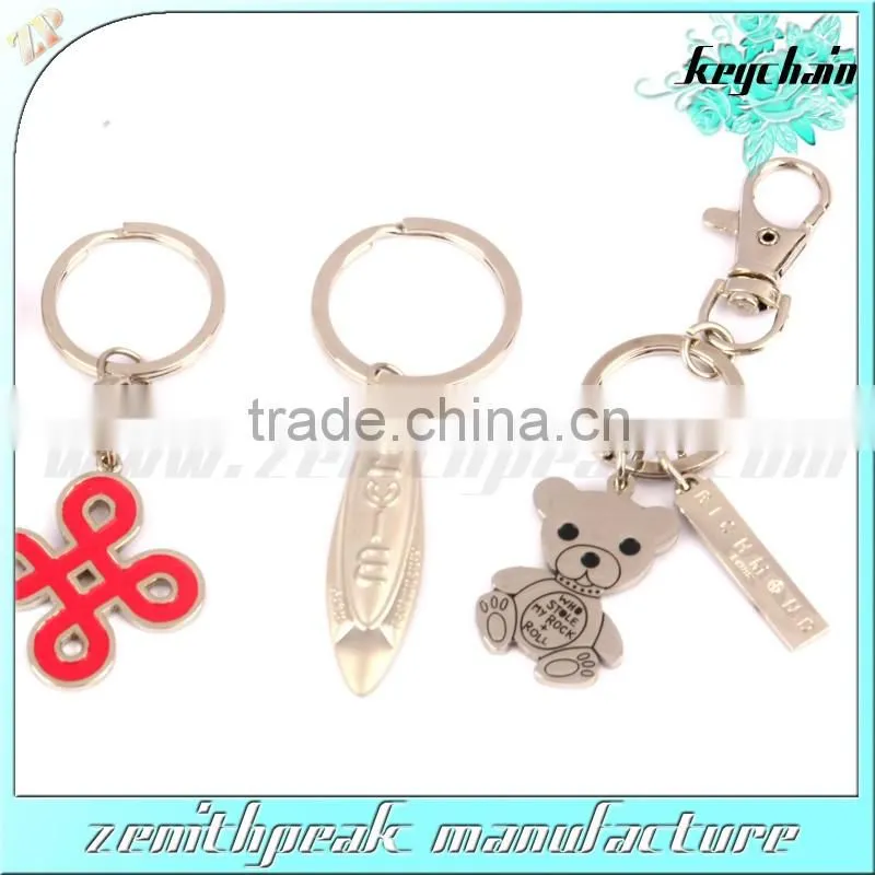 Good quality hard enamel cat keychain custom metal