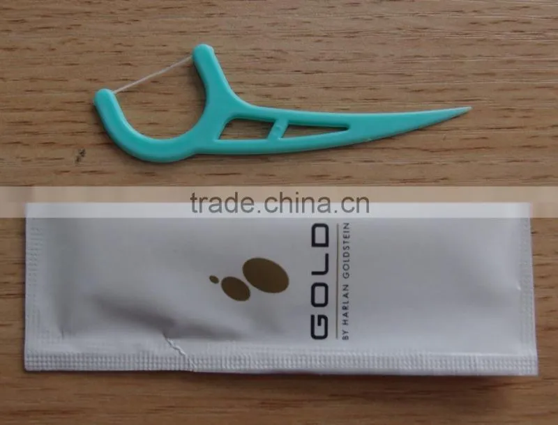 New design individual wrapper plastic dental floss picks