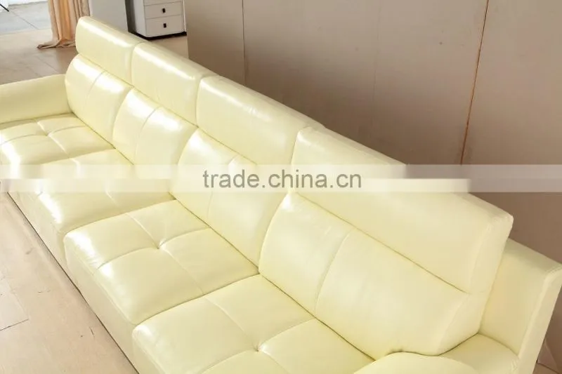 Modern Living Room Leather Sectional Sofa Cushions Sale
