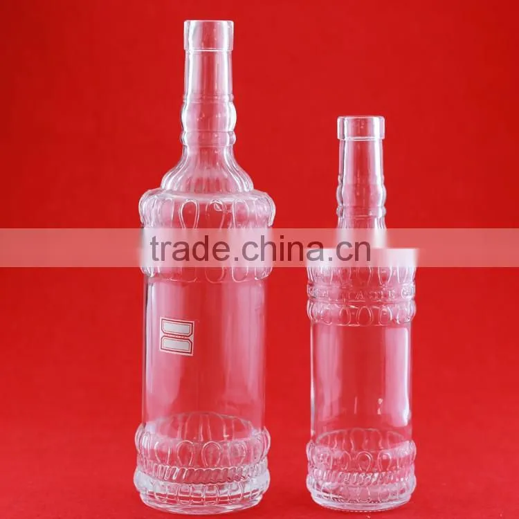 High quality perfume bottle woman shape white bottle frosted vodka bottle