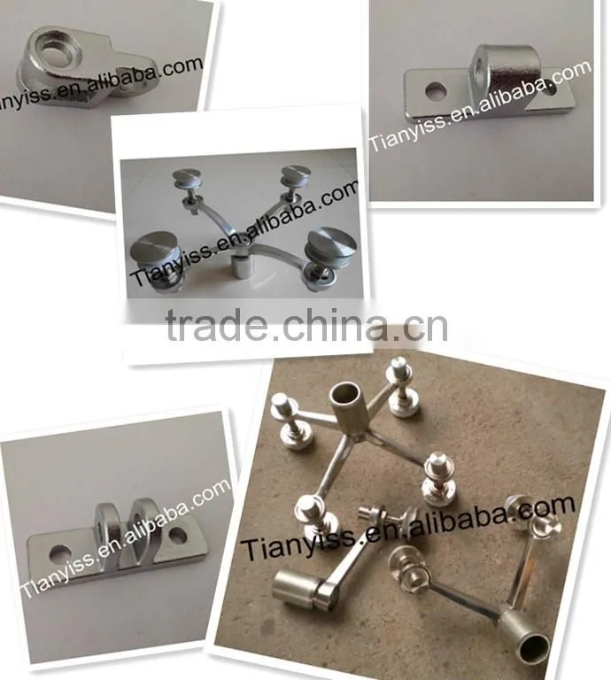 stainless steel glass clamp for factory direct