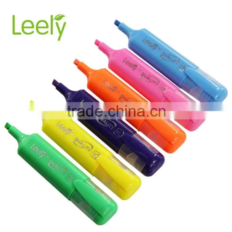 Leery highlighting marker with 6 colors