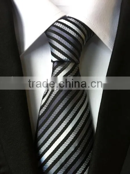 960 Needle small stripes men's fashion polyster neckties