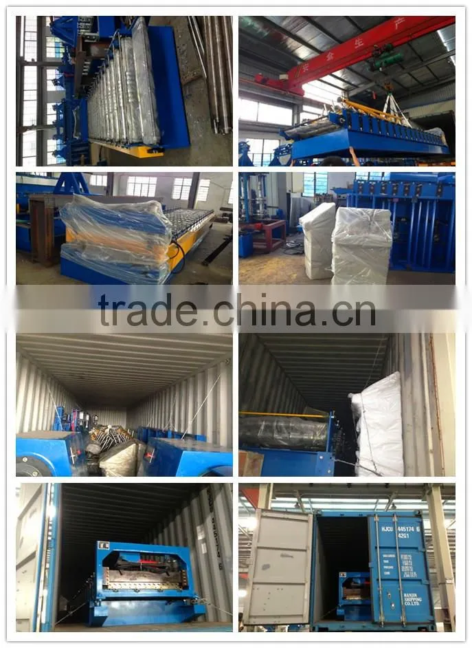 Corrugated Roof Tile Sheet Making Machine / Corlors Metal Roof Tile Roll Forming Machine
