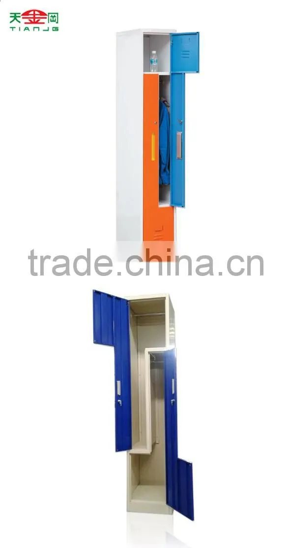 TJG-MC8531 Taiwan Wholesale Price Double Door Powder Coated Steel Closet Lockers