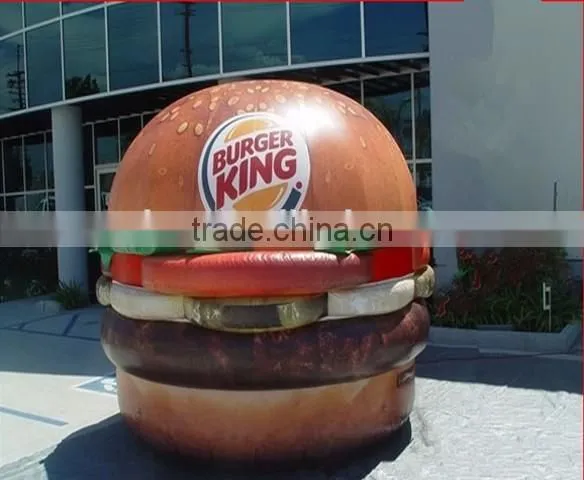 M giant helium inflatable hamburger for promotion