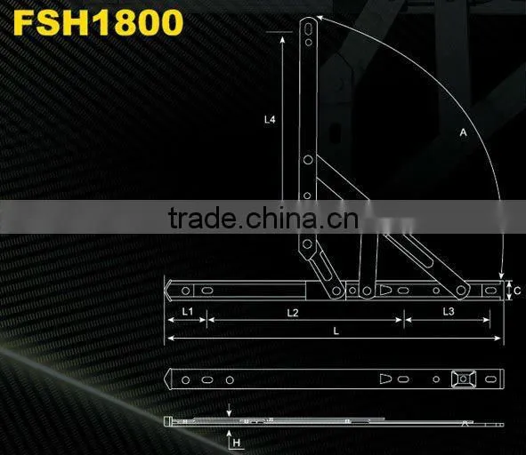 4 bar hinges