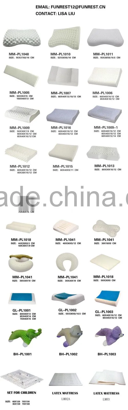 latex foam pillow