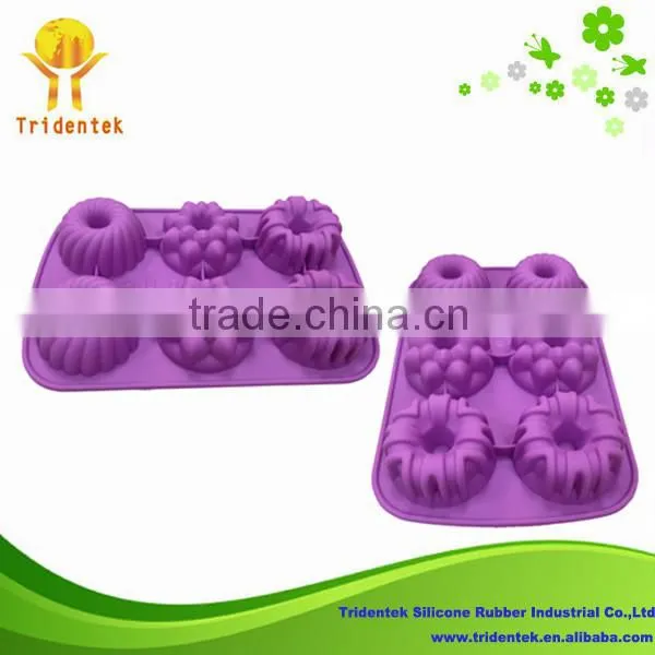 China Supplier 2015 Venice Kitchen Silicone Baking Cups Silicone Flower Cupcake Mould
