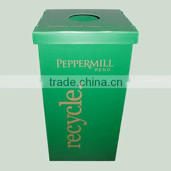 Corrugated Plastic Recycle Bins for Collection