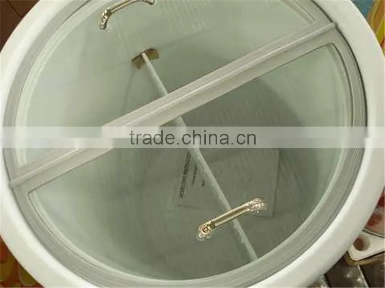 High quality barrel shape beverage can cooler with Acrylic door design