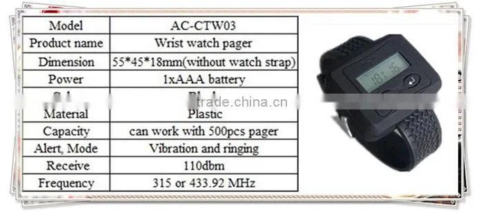 2015 Crazy Selling coffee shop casino restaurant call waiter Waiter caller wireless service call bell system