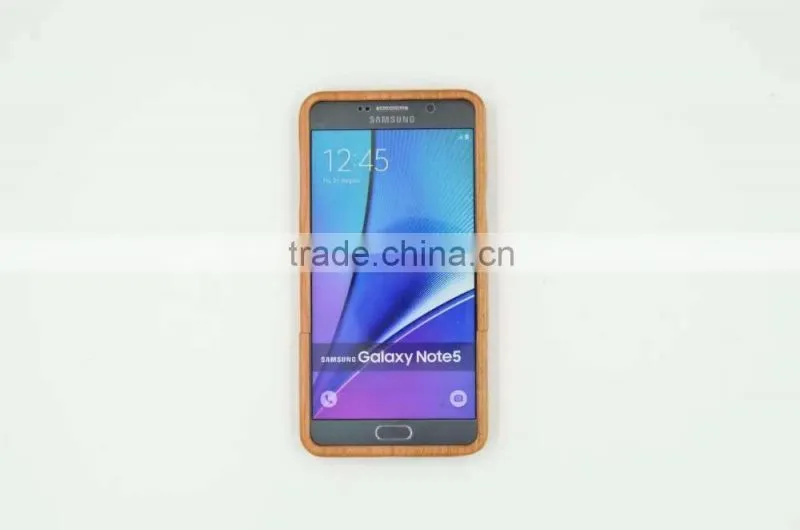 Handmade Real Carved Wood Wooden Phone Case Cover Shell For Samsung Galaxy Note 5