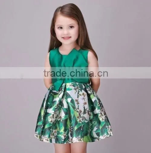 2016 factory direct stylish girls birthday party dresses summer flower baby kids party wear dresses