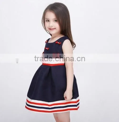 2016 Europe kids beautiful model dresses OEM selling Princess girl kids fashion dresses pictures