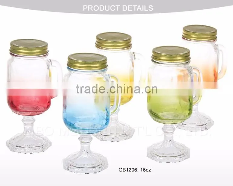 ball mason jars wholesale with decorative colors spraying