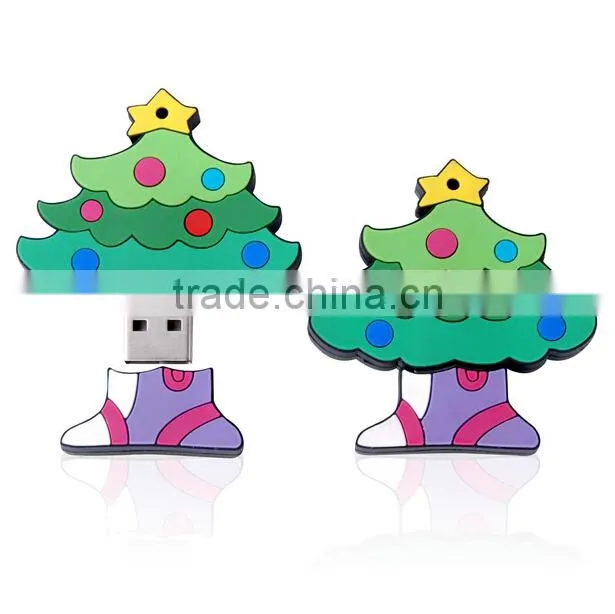 Cute design Christmas tree usb novel usb ,Christmas promotional gifts usb flash drive
