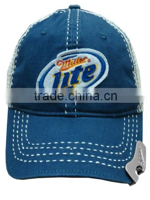 wholesale wased cotton mesh back promotion custom beer bottle caps