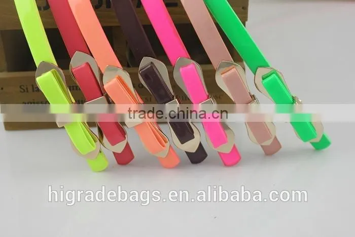 ladies fashion belt display with so many colors