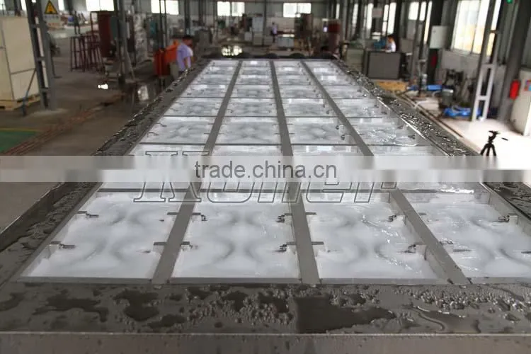 Latest Design Directly Aluminum Plate Ice Block Machine With PLC Program System