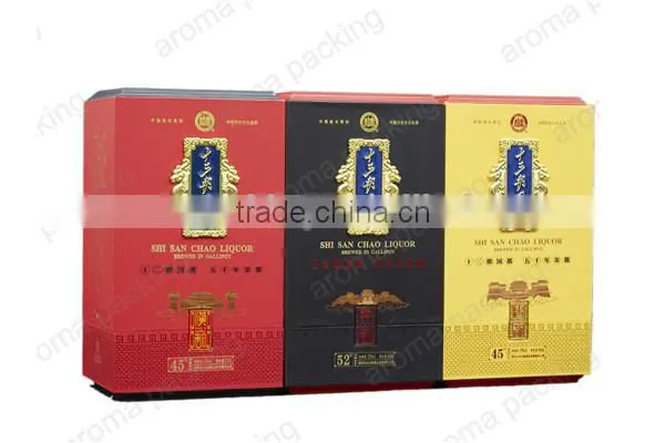 Luxury Personalized Wine Bottles Gifts Boxes With Custom Printing