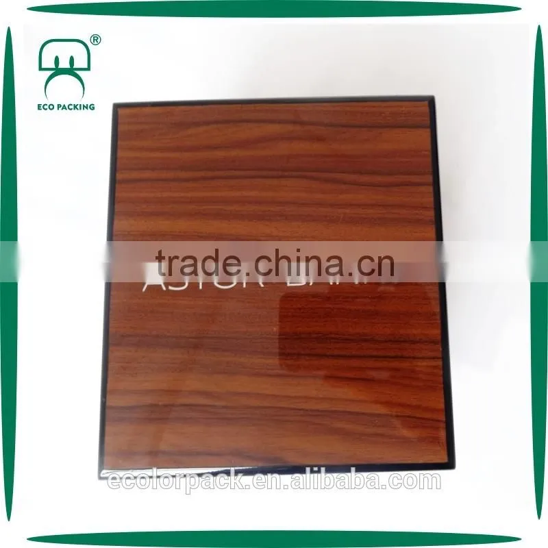 Custom logo Laquer MDF Woodgrained Wooden Watch box