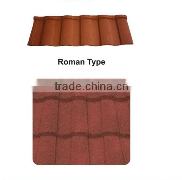 Colorful stone coated metal roof tiles price