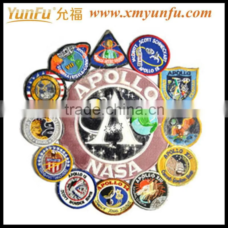 Fashion Yellow embroidery iron on sports patches