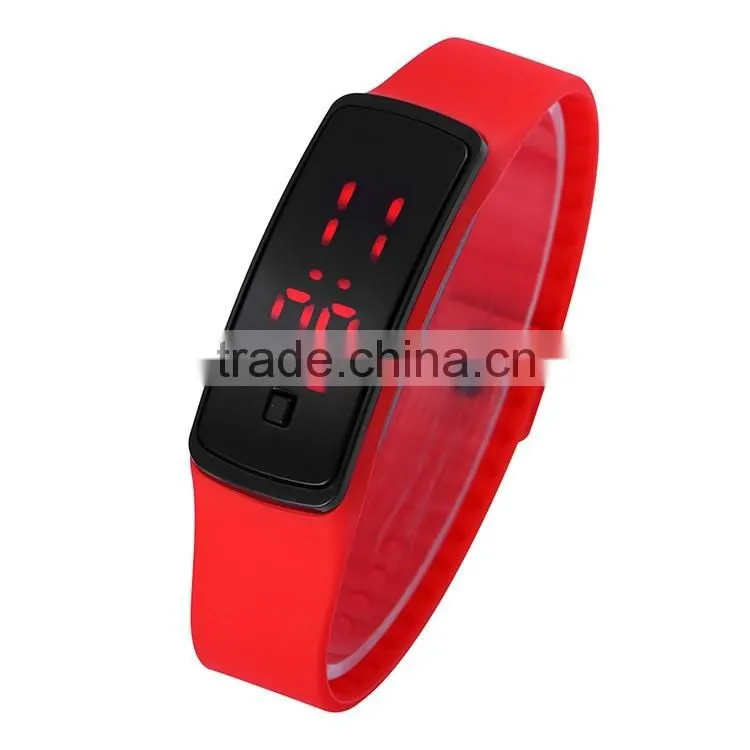 New Watches Superior Charm Fashion Men And Women Rubber LED Watch Date silicon wristband Digital Wrist 8 Colors tf-83 Hot Gift