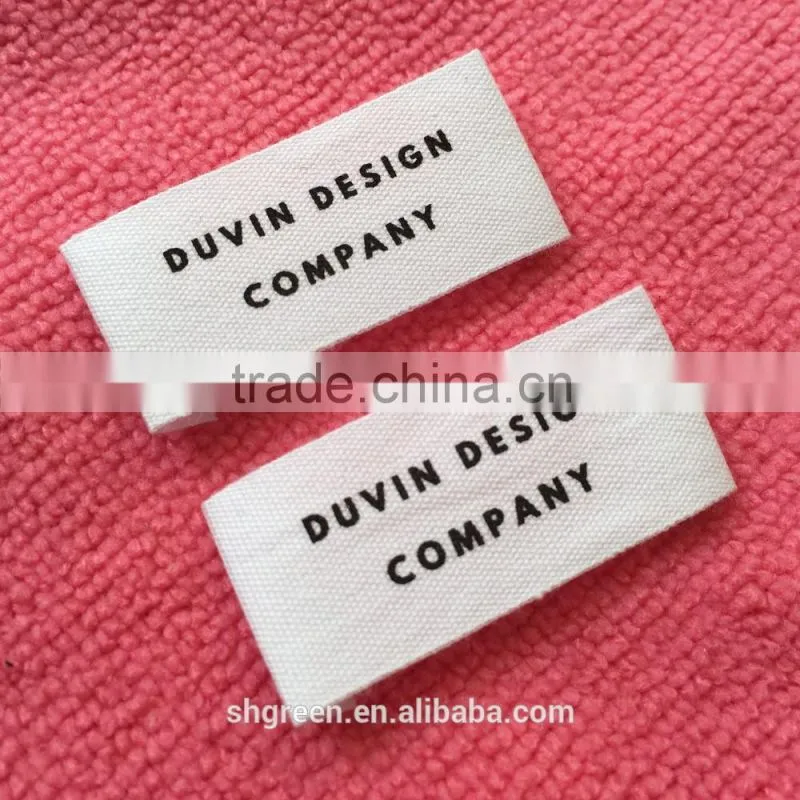 Computerized washable polyester taffeta printing labels