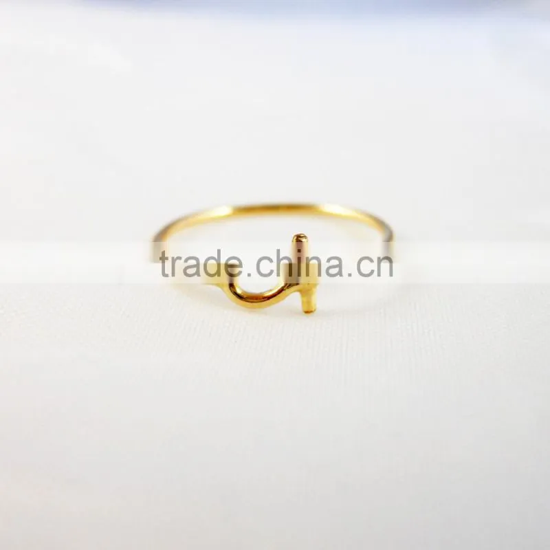 Hotselling new fashion ankh ring designs gold ring for women
