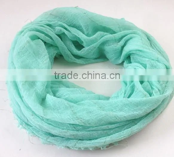 100%viscose pretty pink glittering neck scarf