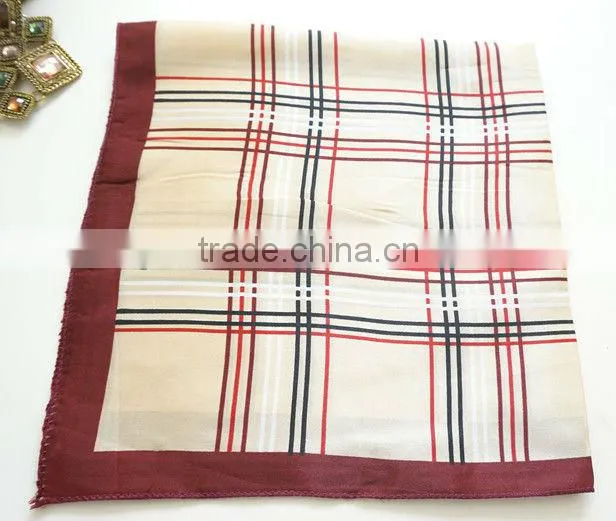 Small size square satin scarf