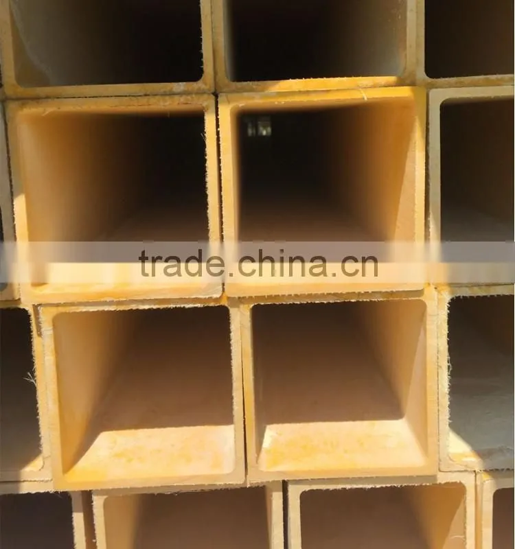 China hot sale square tube, frp square tube, square structural tube prices