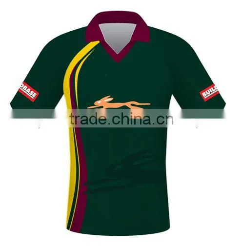 2014 sublimation new design cricket jerseys in T shirt cricket team jersey design