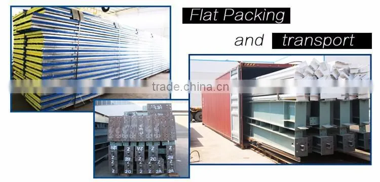 Export to Philippines galvanized metal structure warehouse