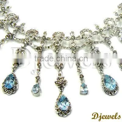 Diamond Gold Necklaces, Ladies Diamond Necklaces, Diamond Jewelry