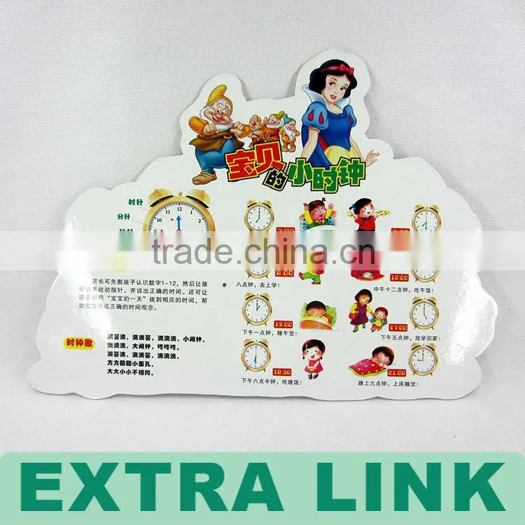 Colorful filling book for kids drawing,educationalwith clock printing with christmas days