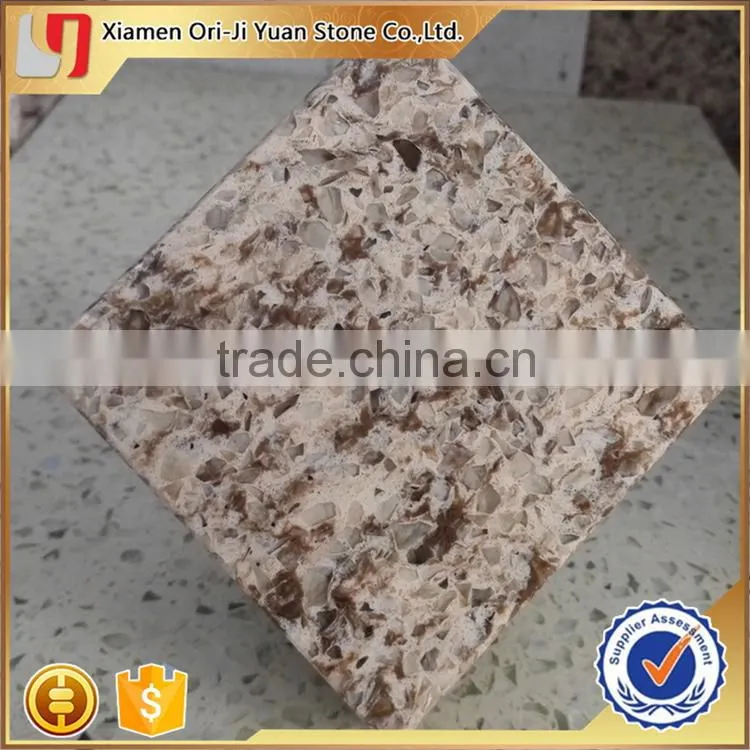 Top level new coming dark grey artificial quartz stone
