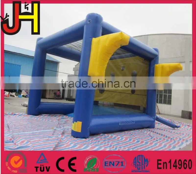 Hot selling inflatable shoot game, inflatable basketball shooting games, inflatable football shoot game