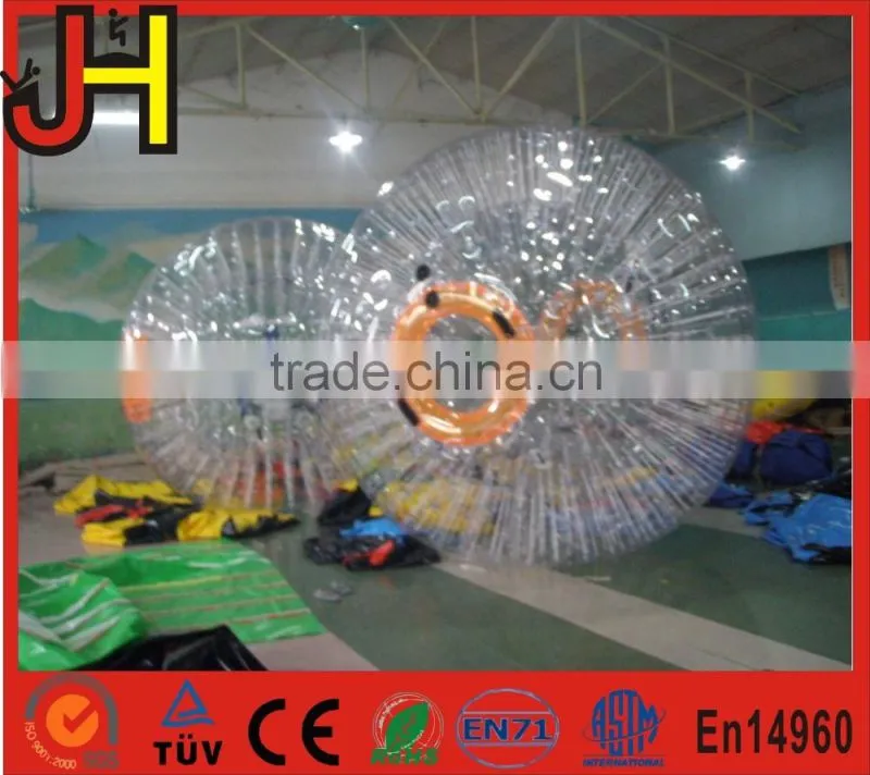 3.3m or customized body zorb, inflatable grass body zorb ball for sale