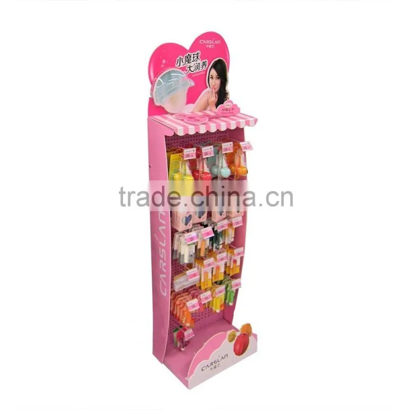 metal hook display stands/4-Level Floor Standing Metal