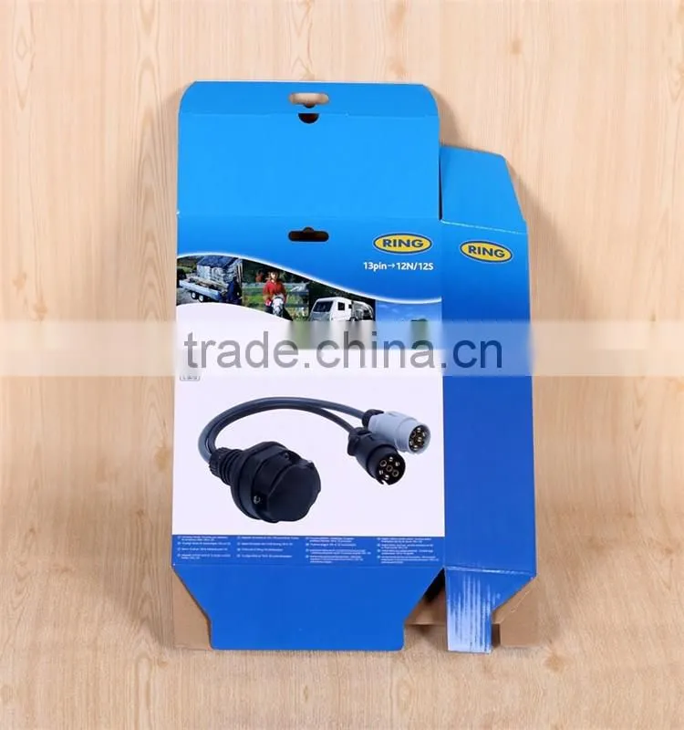 Cardboard electronics packaging paper box