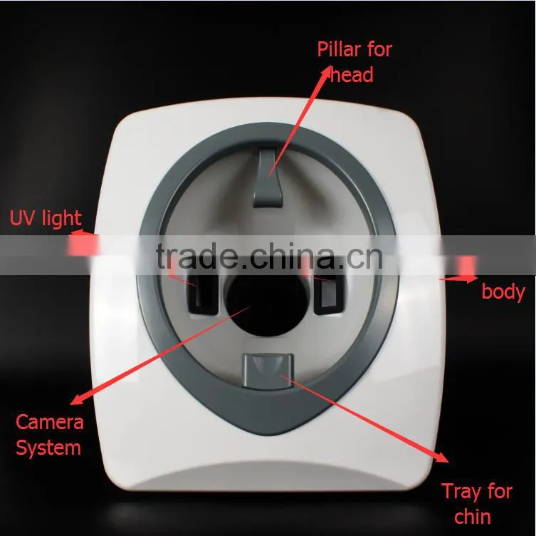Smart system skin magnifying lamp analyzer skin test facial skin analyzer for clinic use
