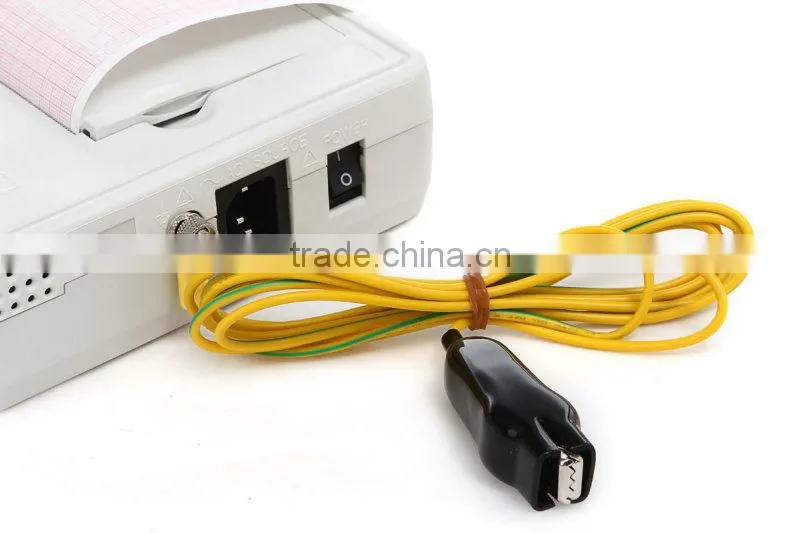 Digital 3-channel Color Electrocardiograph ECG EKG machine with low price