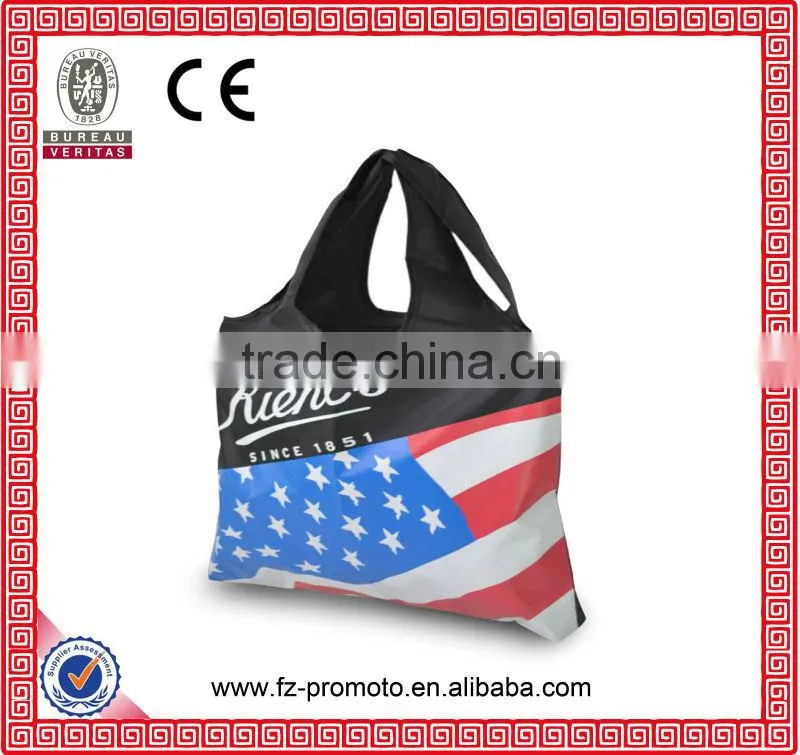 2014 Wholesale Tote Polyester Bag Eco-friendly Polyester Shopping Bag For Shopping
