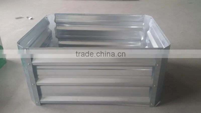 easy assembly flat pack folding metal plant bed